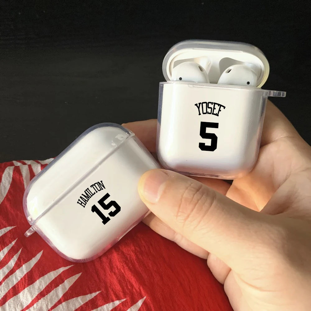 Soft Silicone Cover Logo Image Text Personalized Case for Air pods Pro