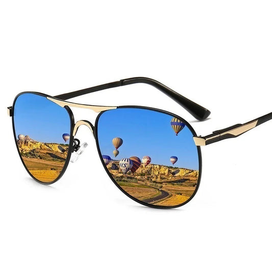 Luxury Pilot Polarized Sunglasses Men Women Driving Fishing Retro Sun Glasses Brand Designer Male Metal Sunglasses For Man UV400 - Beri Collection 