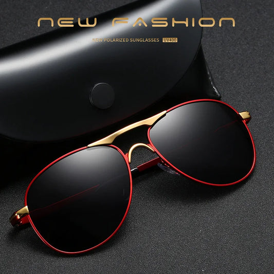 Luxury Pilot Polarized Sunglasses Men Women Driving Fishing Retro Sun Glasses Brand Designer Male Metal Sunglasses For Man UV400 - Beri Collection 