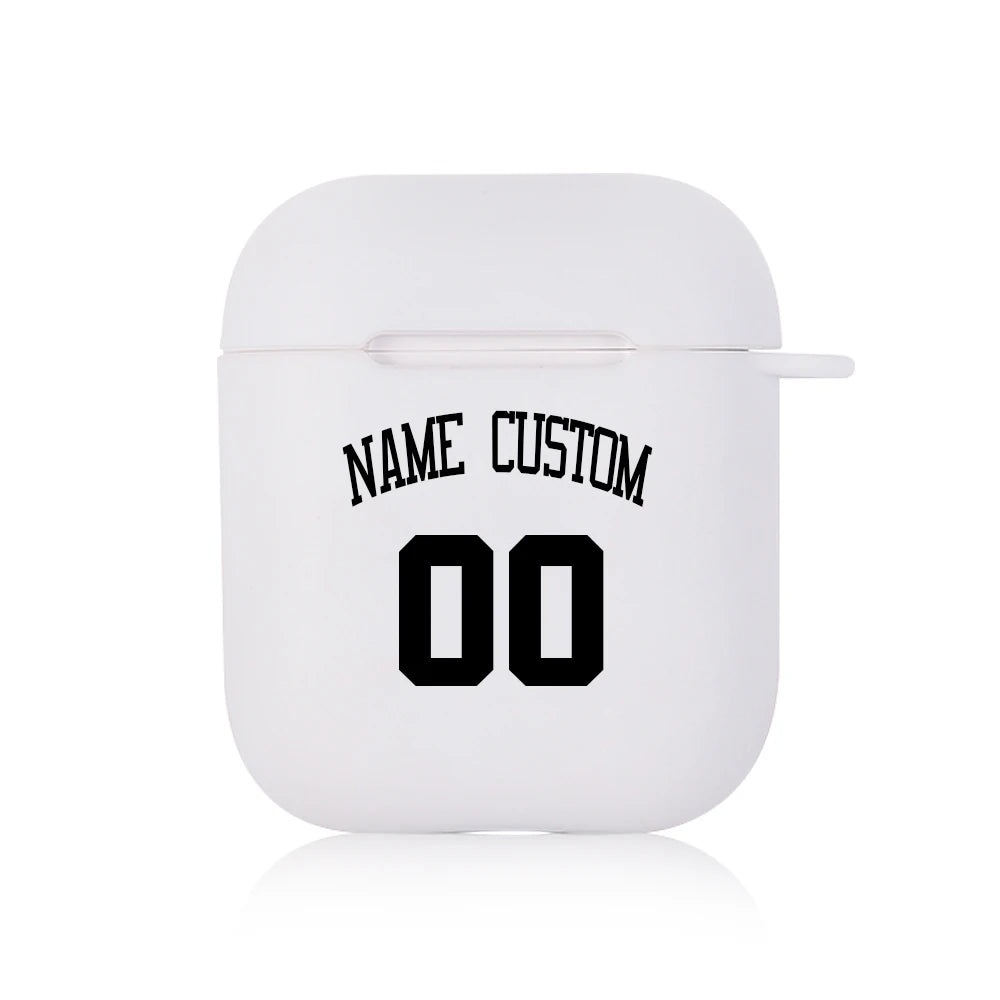 Soft Silicone Cover Logo Image Text Personalized Case for Air pods Pro