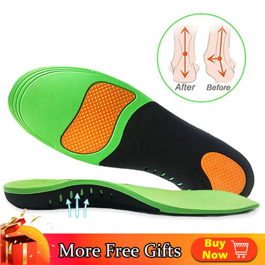 Orthopedic Insole Unisex Outdoor Hiking Travel Essentials X/o Leg Correction Flat Arch Support Sports High Elastic Cushion - Beri Collection 