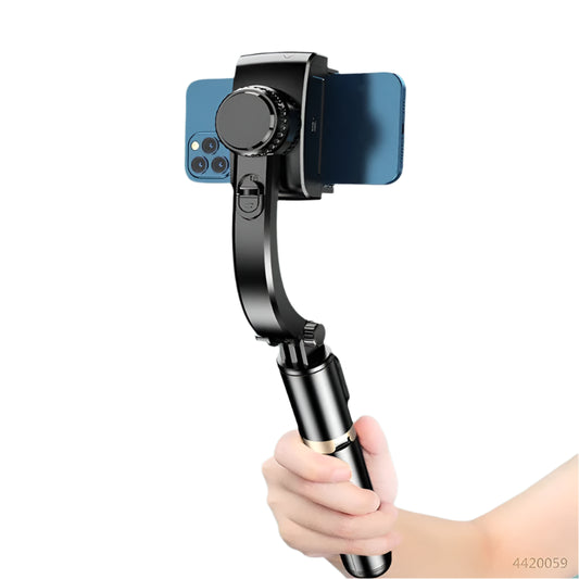 NEW Gimbal Stabilizer Selfie Stick Foldable Wireless Tripod with Bluetooth Shutter Monopod for IOS Android - Beri Collection 