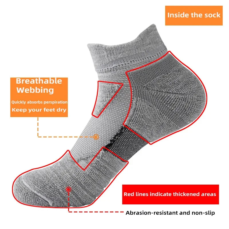 Anti-slip Football Cotton Sock Soccer Basketball Sport Socks Breathable Deodorous