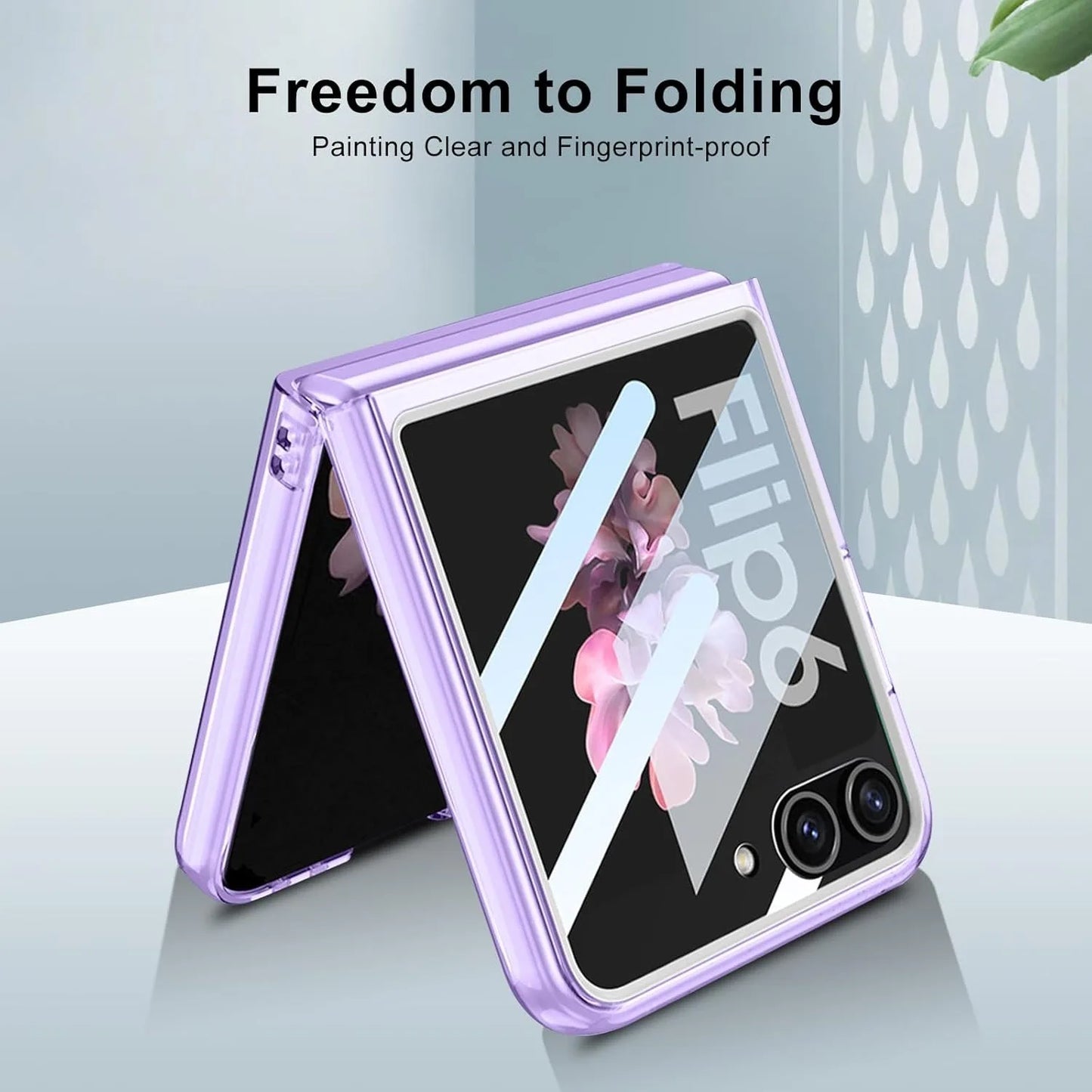 For Samsung Z Flip 6 Clear Case With Screen Protector Large Window Ultra Thin PC Transparent Cover for Samsung Galaxy Z Flip 5 6 - Beri Collection 