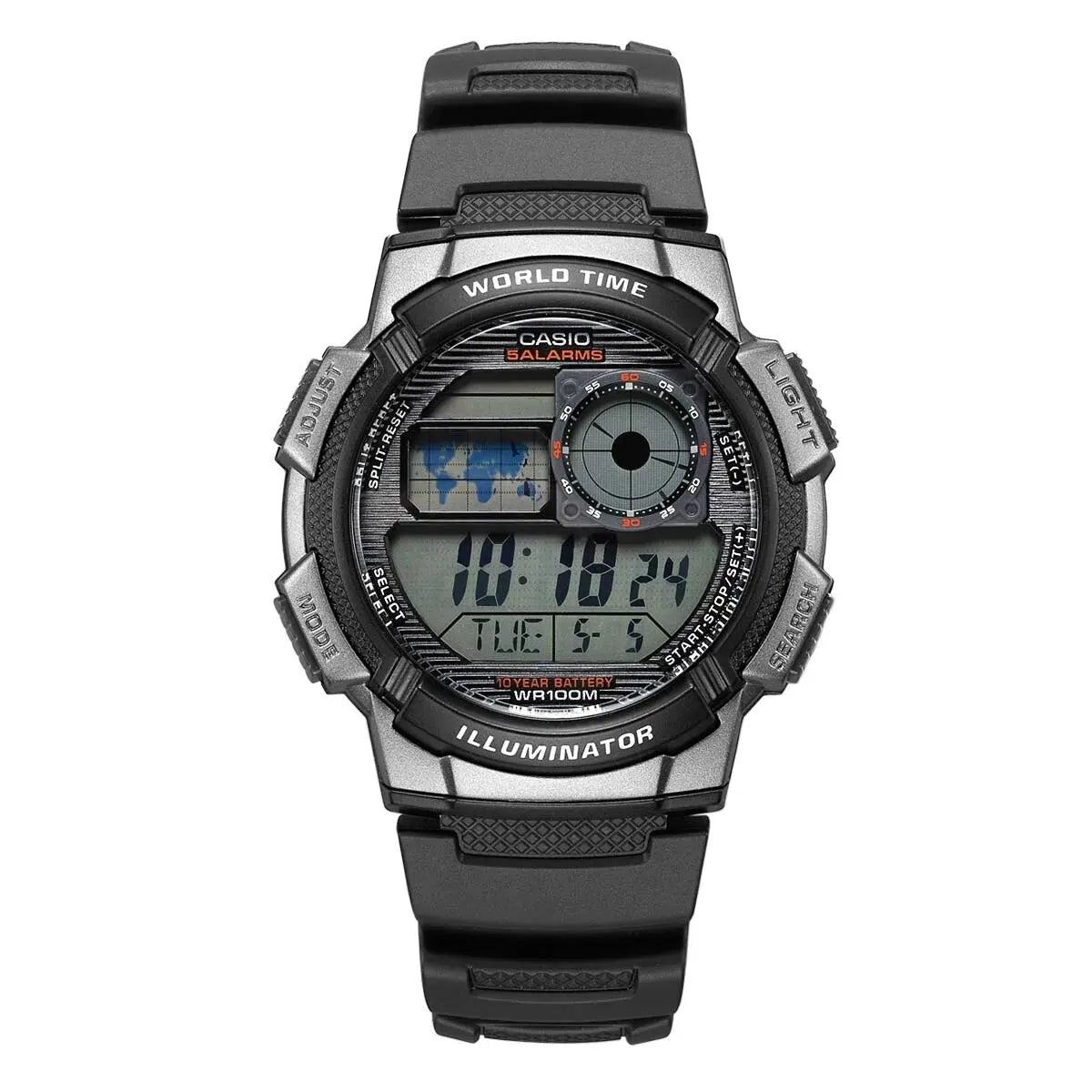 AE-1000W/1500W/1100WSports Watch Multifunctional Guide Date Stopwatch Student Male Watch Outdoor Waterproof Male Digital