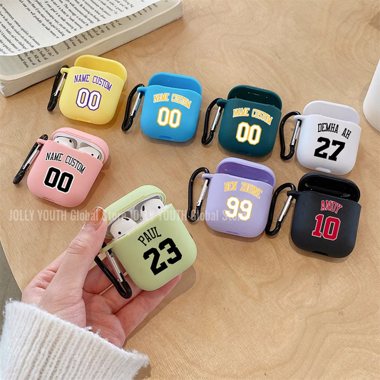 Soft Silicone Cover Logo Image Text Personalized Case for Air pods Pro