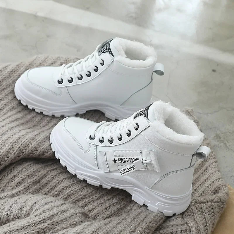 Winter Snow Boots for Women Casual High-top Shoes Warm Womens Sneakers Platform Ankle Boots Plus Size 45 Zapatillas De Mujer New