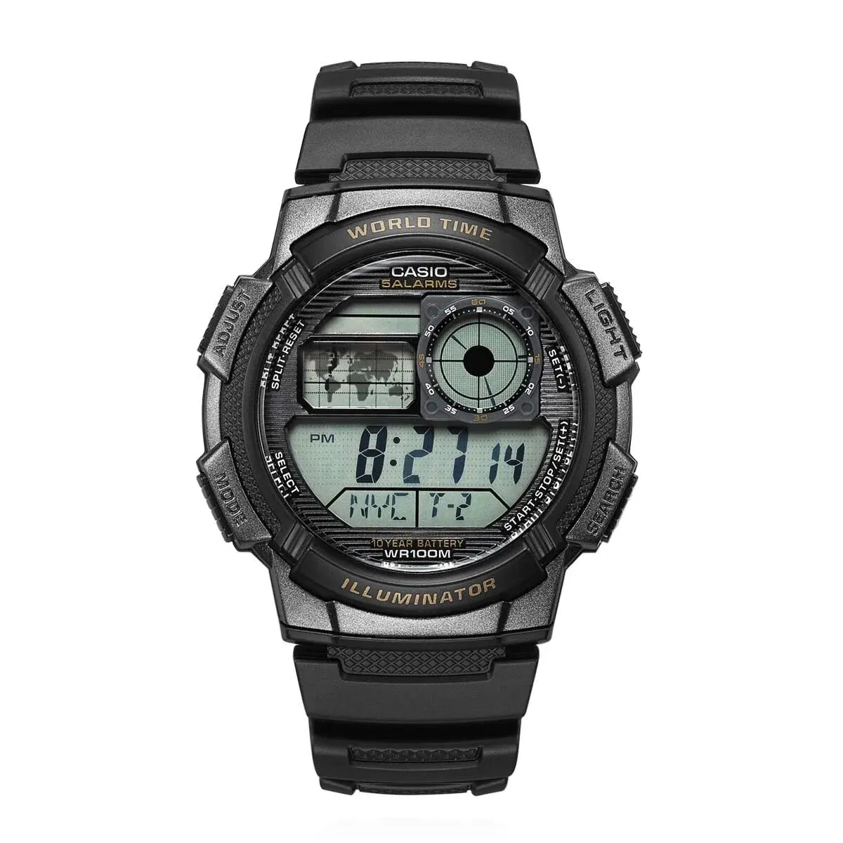 AE-1000W/1500W/1100WSports Watch Multifunctional Guide Date Stopwatch Student Male Watch Outdoor Waterproof Male Digital