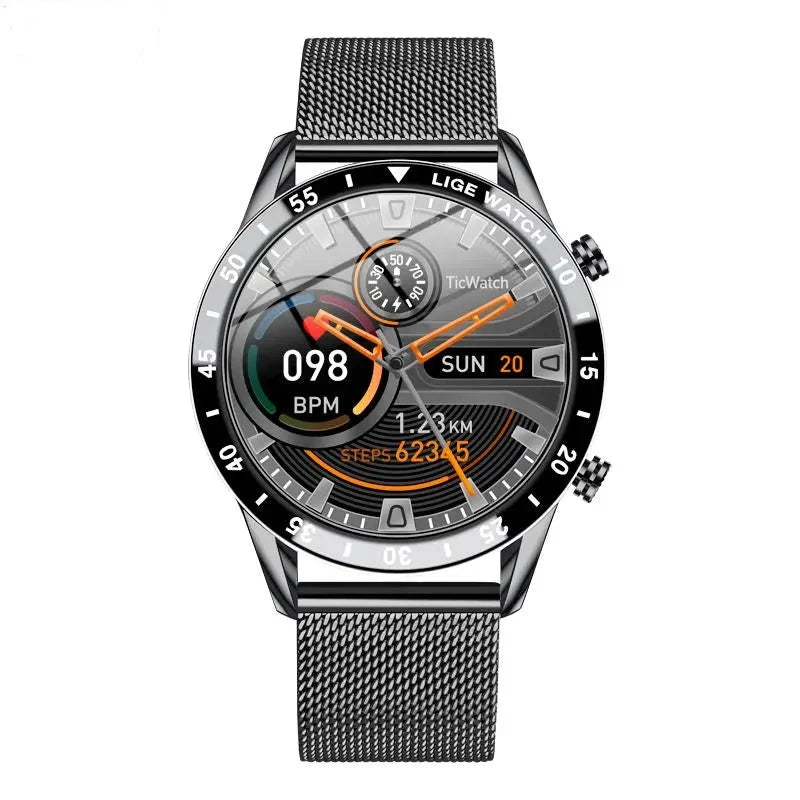 Luxury Full Circle Touch Screen Men Smart Watch