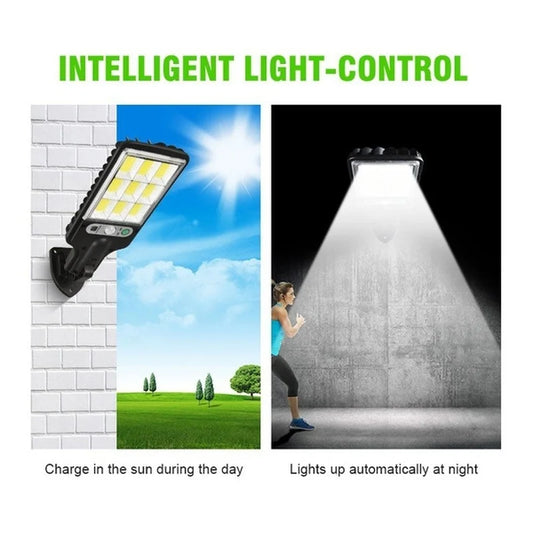 108COB Solar Street Lights Outdoor Wireless Solar Security Wall Lamp Motion Sensor With 3 Modes For Front Door Garden Porch