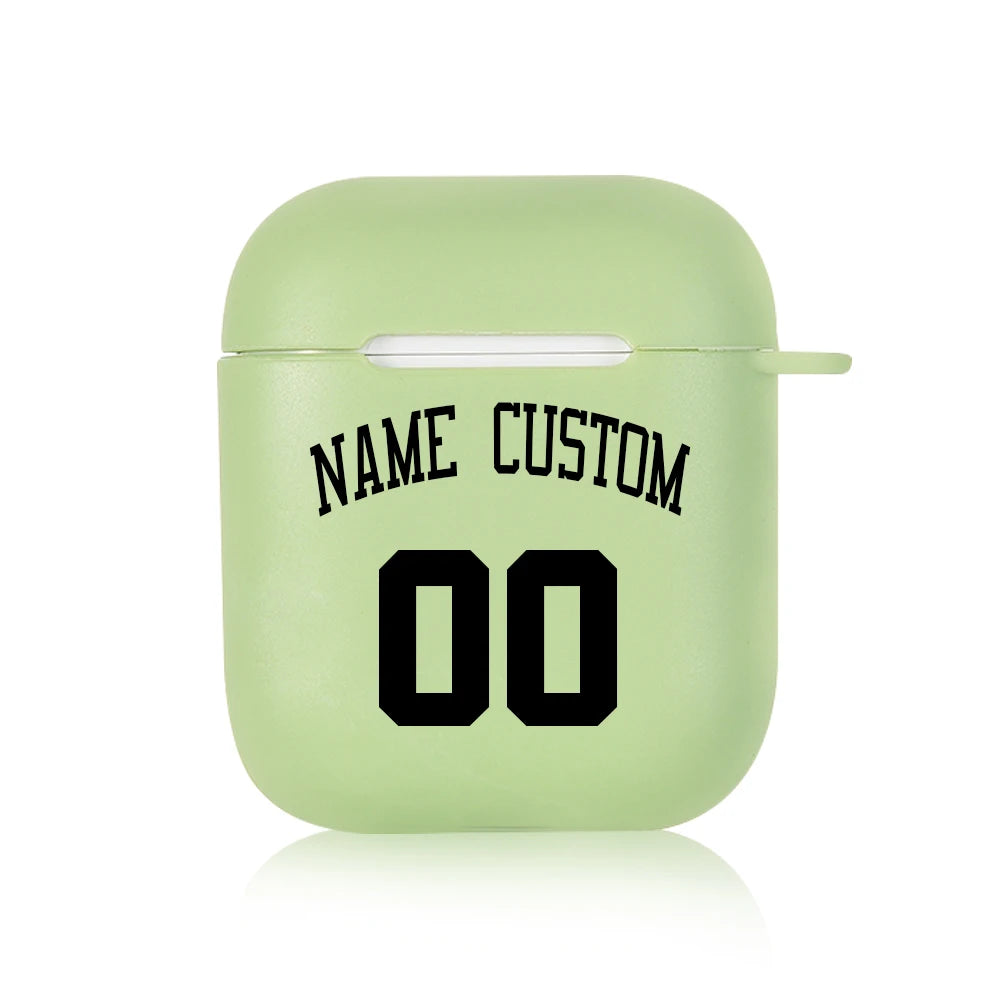 Soft Silicone Cover Logo Image Text Personalized Case for Air pods Pro