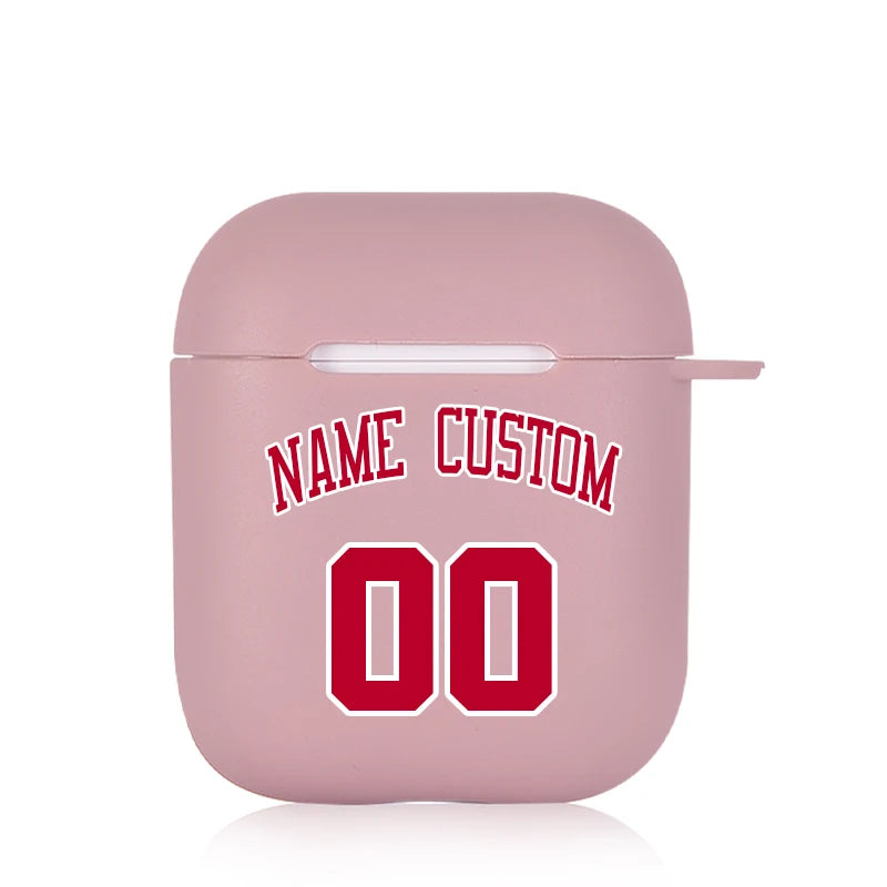 Soft Silicone Cover Logo Image Text Personalized Case for Air pods Pro