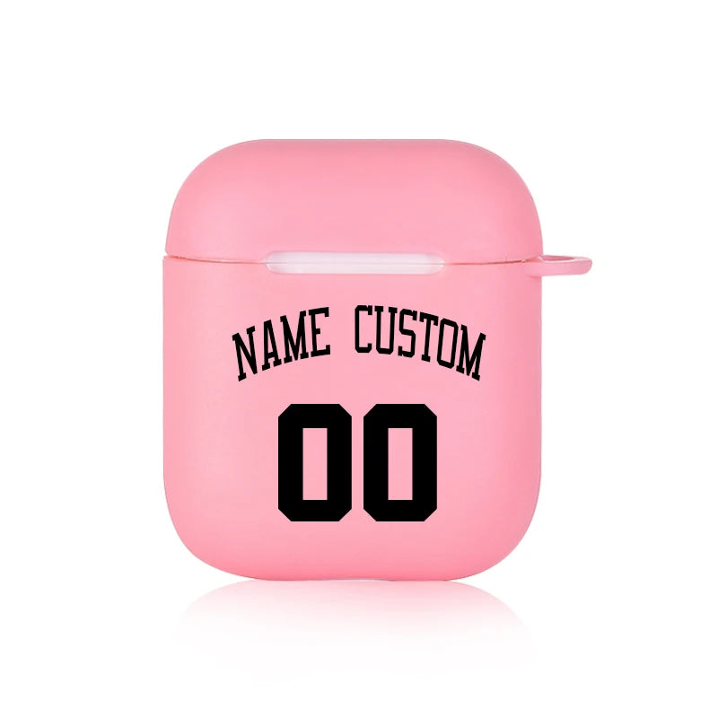 Soft Silicone Cover Logo Image Text Personalized Case for Air pods Pro