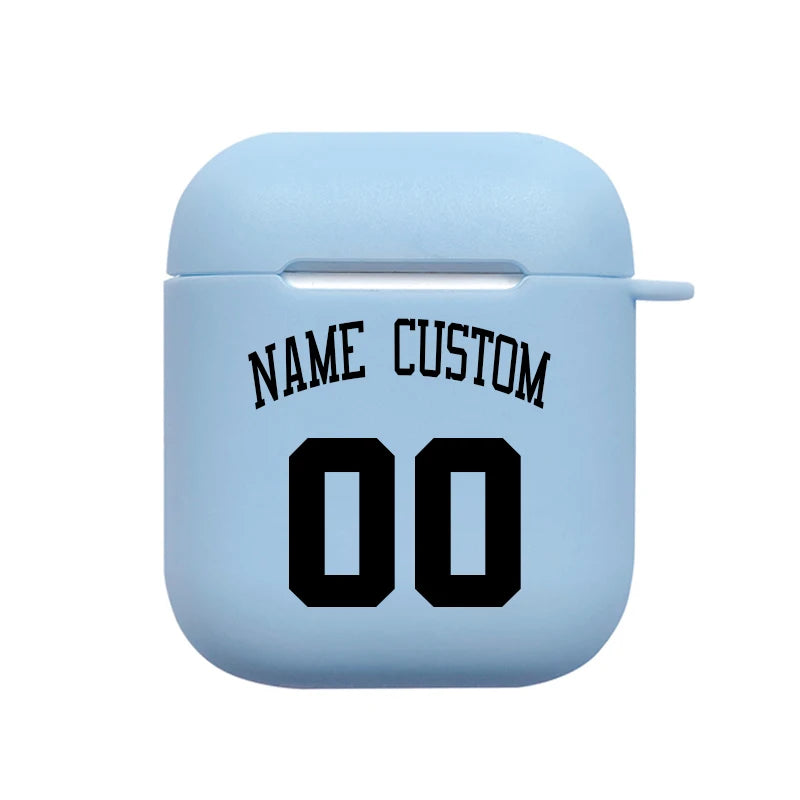 Soft Silicone Cover Logo Image Text Personalized Case for Air pods Pro