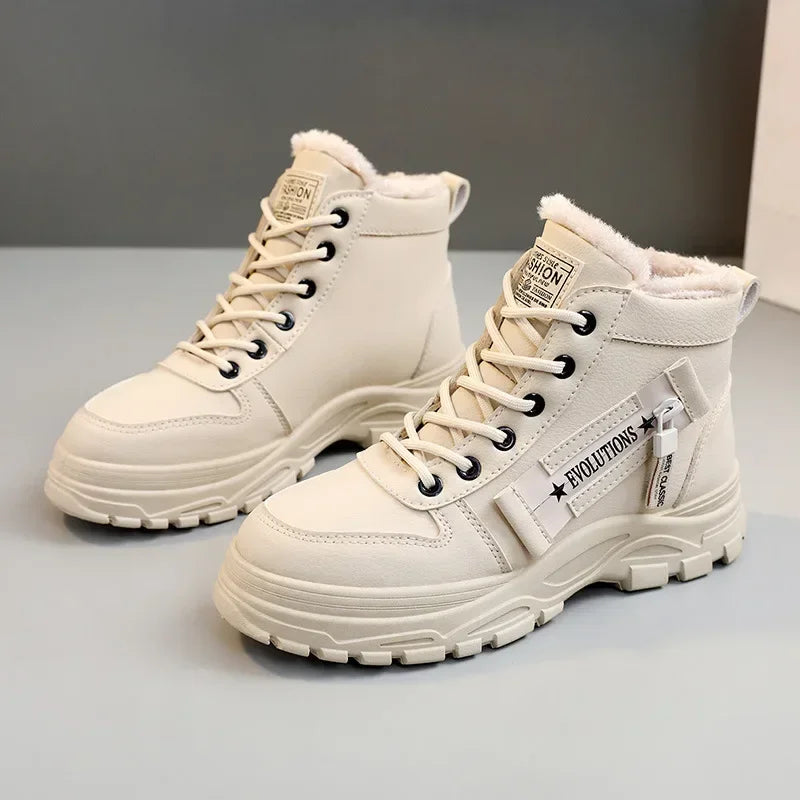 Winter Snow Boots for Women Casual High-top Shoes Warm Womens Sneakers Platform Ankle Boots Plus Size 45 Zapatillas De Mujer New