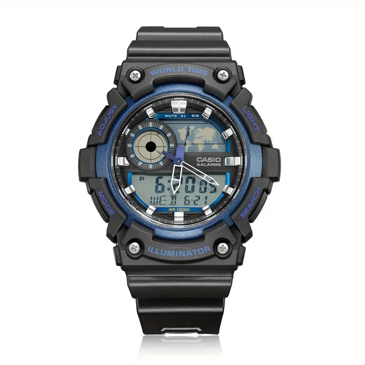 AE-1000W/1500W/1100WSports Watch Multifunctional Guide Date Stopwatch Student Male Watch Outdoor Waterproof Male Digital