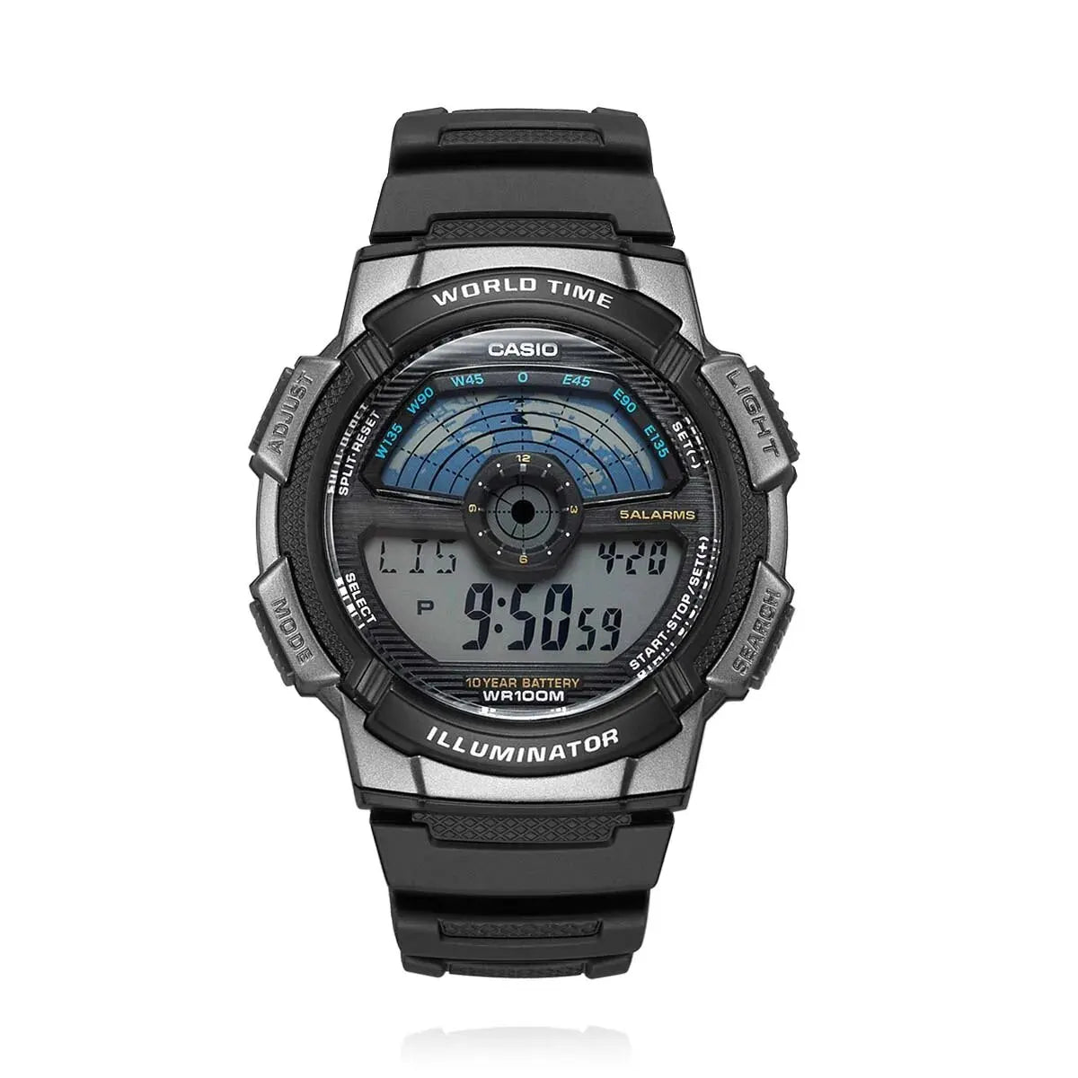 AE-1000W/1500W/1100WSports Watch Multifunctional Guide Date Stopwatch Student Male Watch Outdoor Waterproof Male Digital