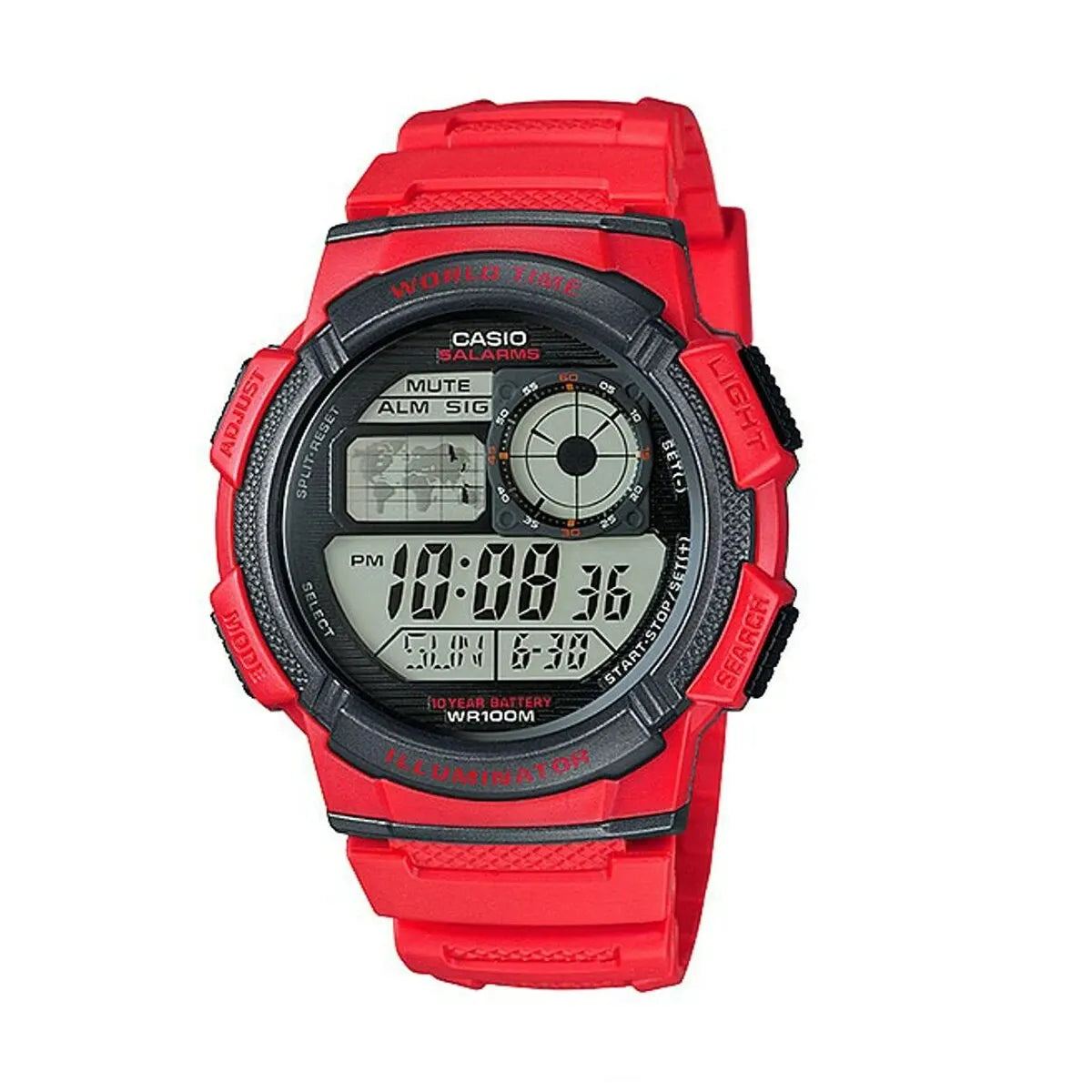 AE-1000W/1500W/1100WSports Watch Multifunctional Guide Date Stopwatch Student Male Watch Outdoor Waterproof Male Digital