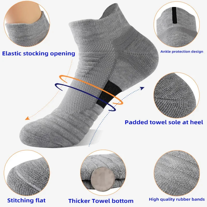 Anti-slip Football Cotton Sock Soccer Basketball Sport Socks Breathable Deodorous