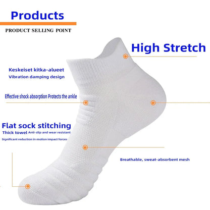 Anti-slip Football Cotton Sock Soccer Basketball Sport Socks Breathable Deodorous