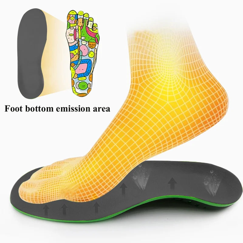 Orthopedic Insole Unisex Outdoor Hiking Travel Essentials X/o Leg Correction Flat Arch Support Sports High Elastic Cushion