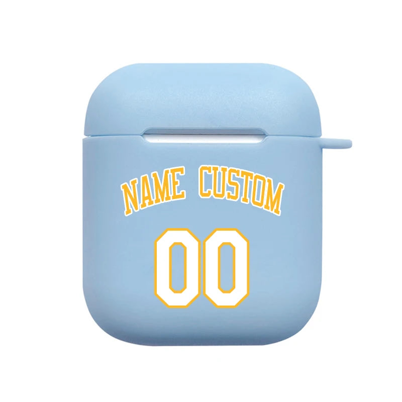 Soft Silicone Cover Logo Image Text Personalized Case for Air pods Pro