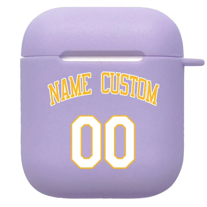 Soft Silicone Cover Logo Image Text Personalized Case for Air pods Pro