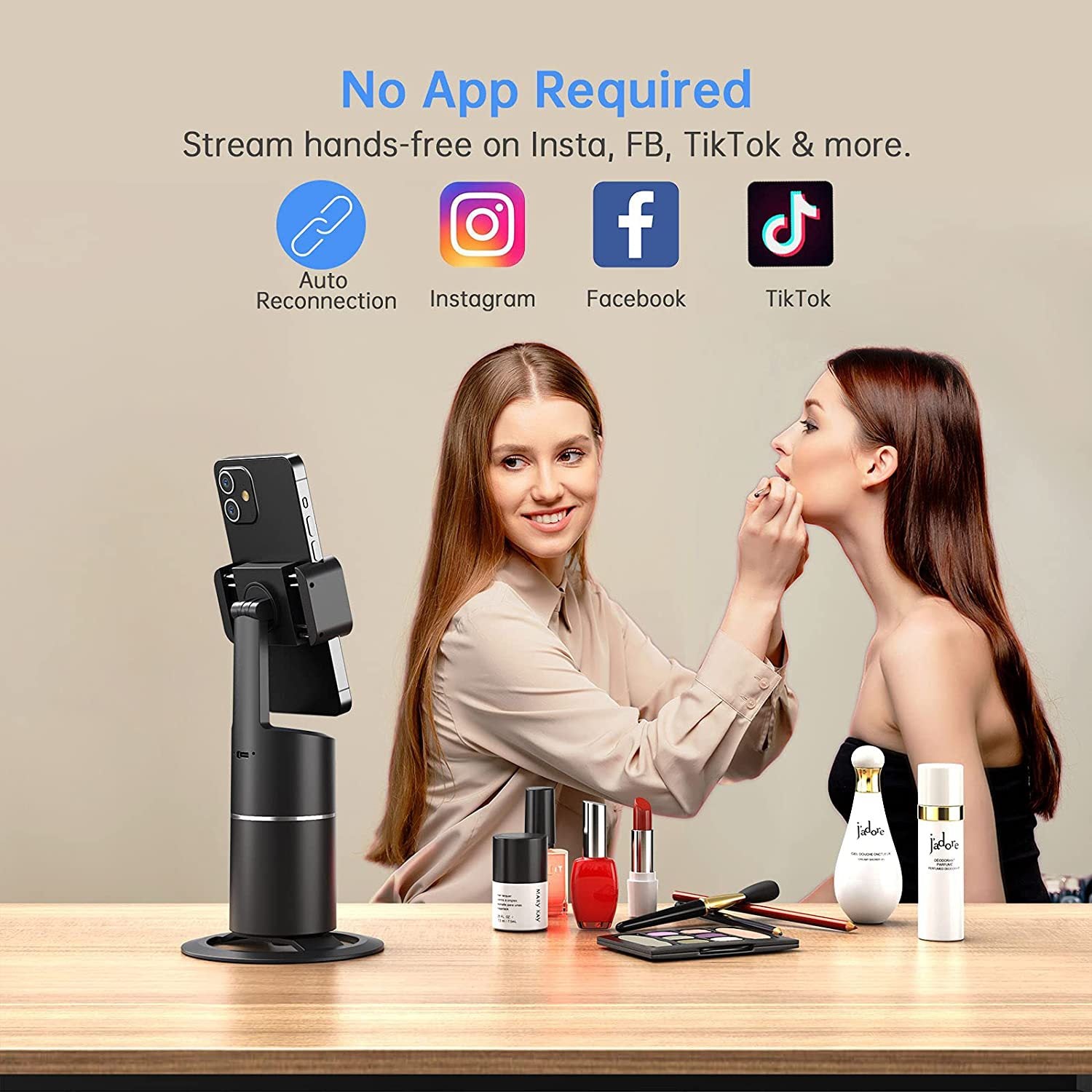 AI Smart Selfie 360° Tracker